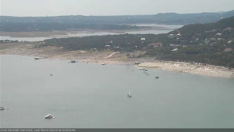 Lake Travis webcam, July 4, 2023 4:00 PM CT