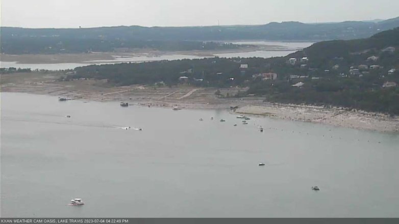 Lake Travis webcam, July 4, 2023 4:25 PM CT