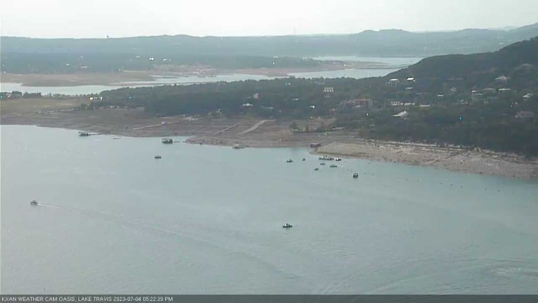 Lake Travis webcam, July 4, 2023 5:25 PM CT