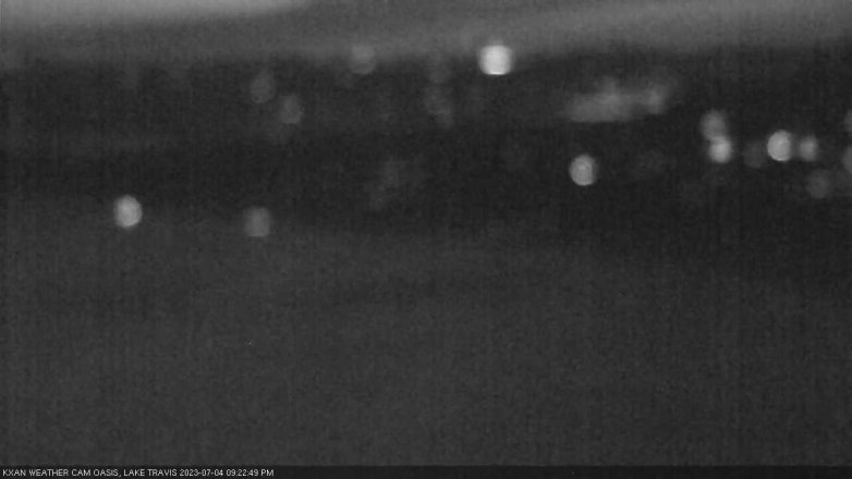 Lake Travis webcam, July 4, 2023 9:25 PM CT