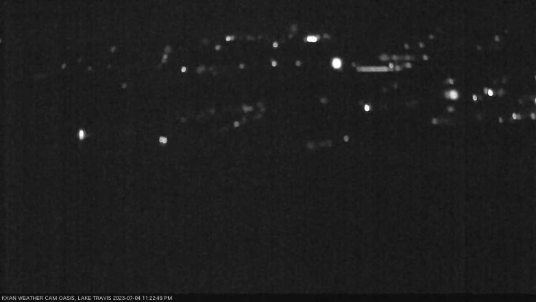 Lake Travis webcam, July 4, 2023 11:25 PM CT