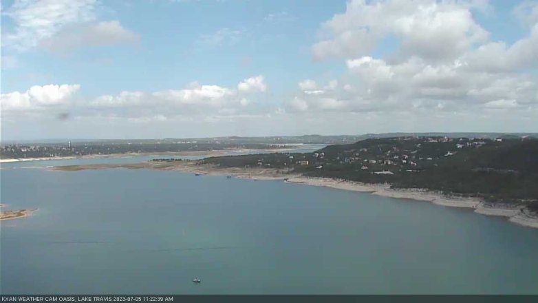 Lake Travis webcam, July 5, 2023 11:25 AM CT