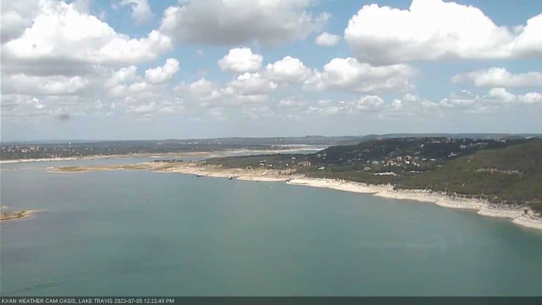 Lake Travis webcam, July 5, 2023 12:25 PM CT