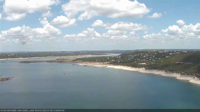 Lake Travis webcam, July 5, 2023 1:00 PM CT