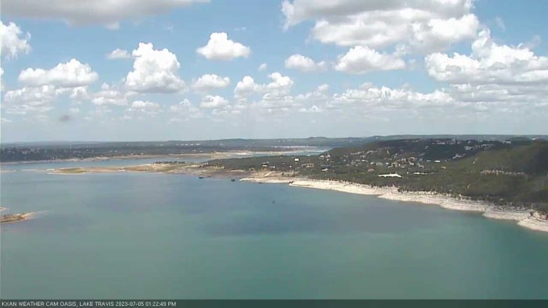 Lake Travis webcam, July 5, 2023 1:25 PM CT