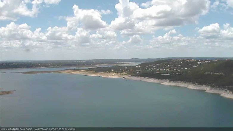 Lake Travis webcam, July 5, 2023 2:25 PM CT