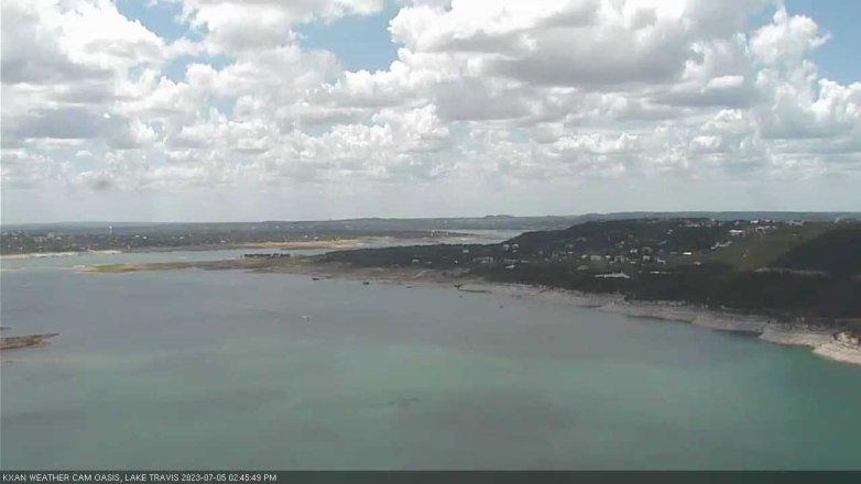 Lake Travis webcam, July 5, 2023 2:45 PM CT