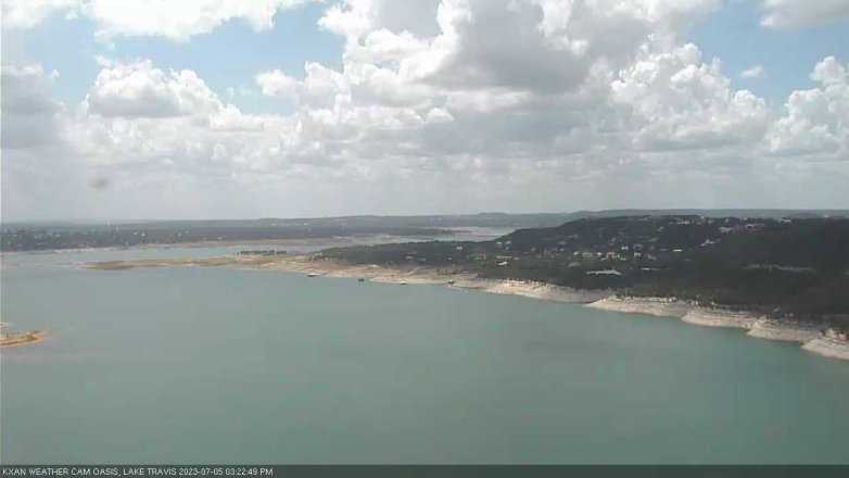 Lake Travis webcam, July 5, 2023 3:25 PM CT