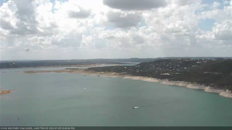 Lake Travis webcam, July 5, 2023 3:45 PM CT