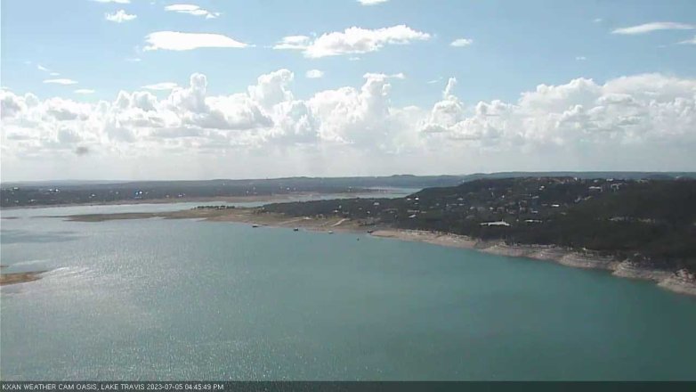 Lake Travis webcam, July 5, 2023 4:45 PM CT