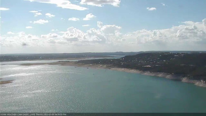 Lake Travis webcam, July 5, 2023 5:00 PM CT