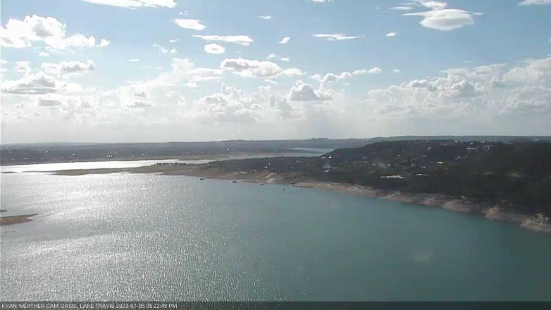 Lake Travis webcam, July 5, 2023 5:25 PM CT