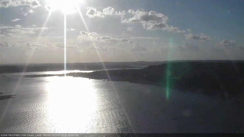 Lake Travis webcam, July 5, 2023 7:00 PM CT
