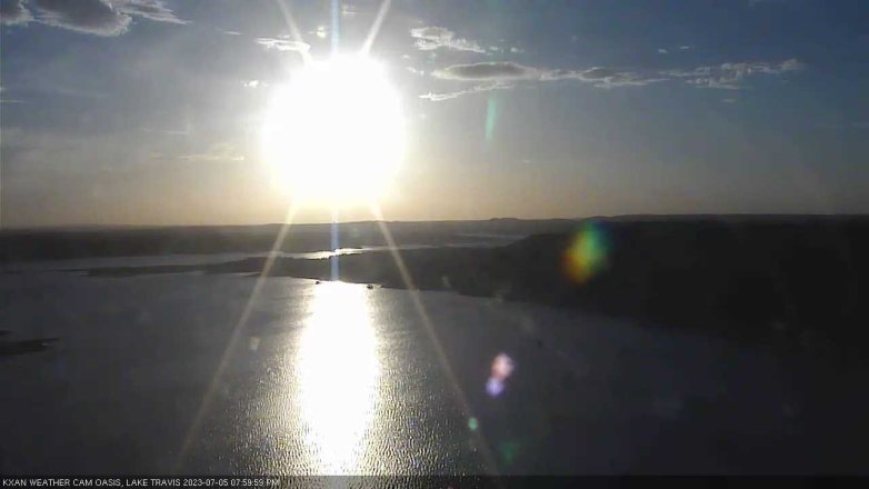 Lake Travis webcam, July 5, 2023 8:00 PM CT