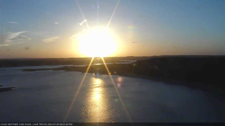 Lake Travis webcam, July 5, 2023 8:25 PM CT