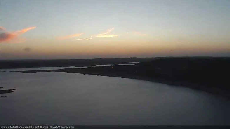 Lake Travis webcam, July 5, 2023 8:45 PM CT
