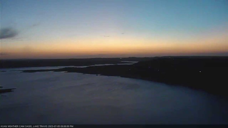 Lake Travis webcam, July 5, 2023 9:00 PM CT