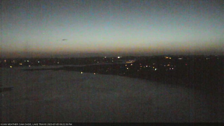 Lake Travis webcam, July 5, 2023 9:25 PM CT