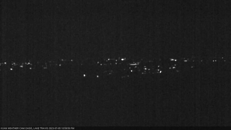 Lake Travis webcam, July 5, 2023 11:00 PM CT