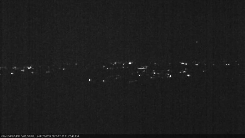 Lake Travis webcam, July 5, 2023 11:25 PM CT