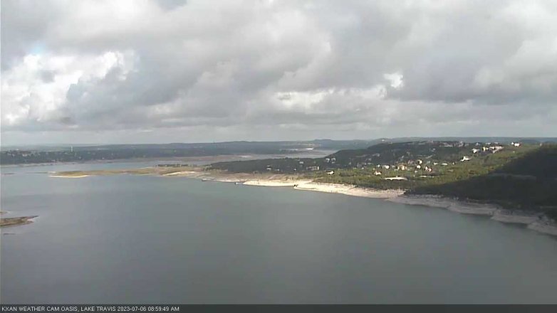 Lake Travis webcam, July 6, 2023 9:00 AM CT