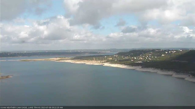 Lake Travis webcam, July 6, 2023 9:25 AM CT