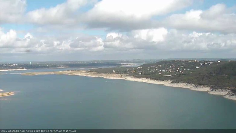 Lake Travis webcam, July 6, 2023 9:45 AM CT