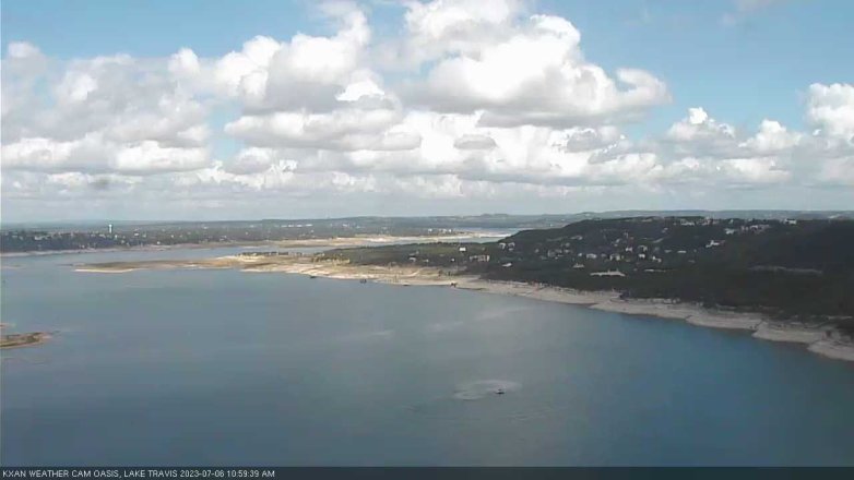 Lake Travis webcam, July 6, 2023 11:00 AM CT