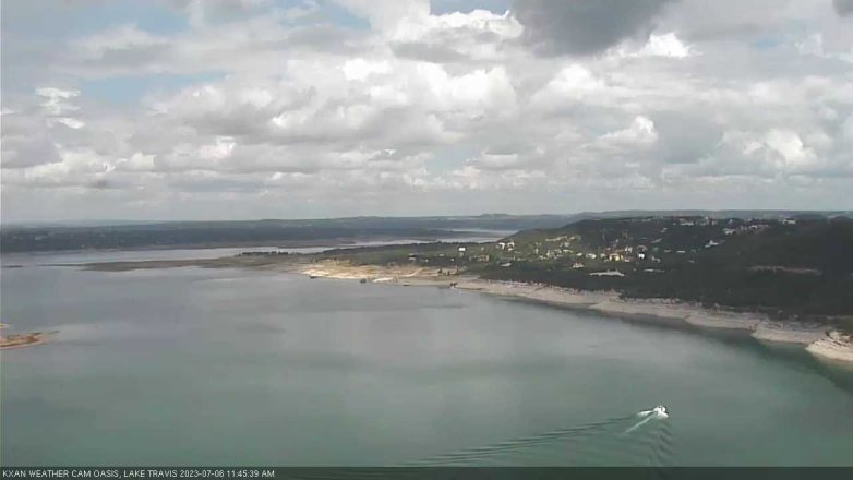 Lake Travis webcam, July 6, 2023 11:45 AM CT