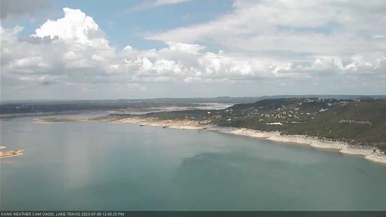 Lake Travis webcam, July 6, 2023 12:45 PM CT