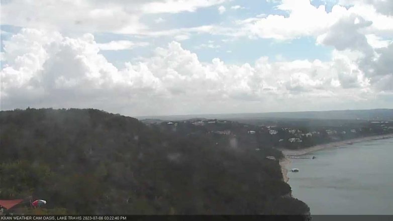 Lake Travis webcam, July 6, 2023 3:25 PM CT