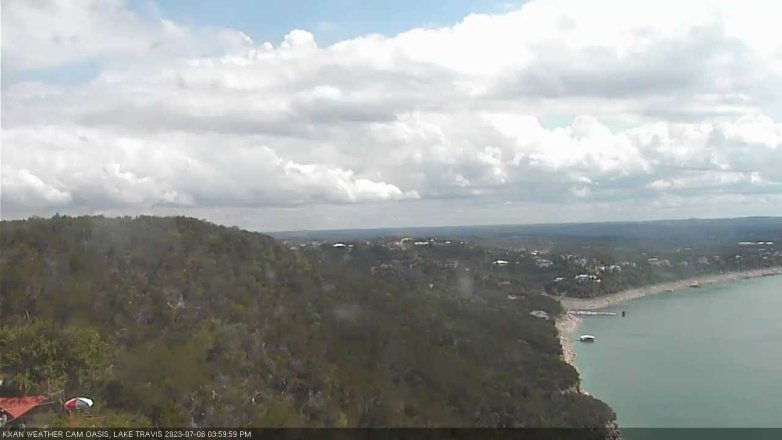 Lake Travis webcam, July 6, 2023 4:00 PM CT
