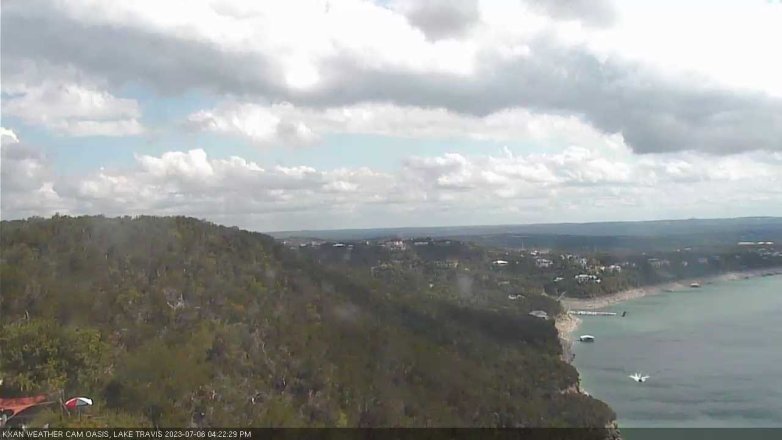 Lake Travis webcam, July 6, 2023 4:25 PM CT