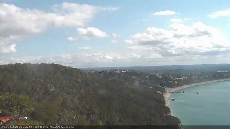 Lake Travis webcam, July 6, 2023 4:45 PM CT