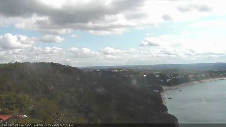 Lake Travis webcam, July 6, 2023 5:00 PM CT