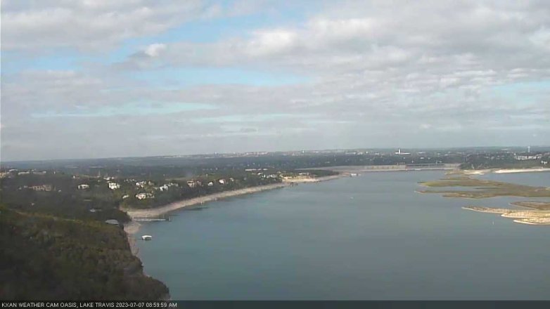 Lake Travis webcam, July 7, 2023 9:00 AM CT
