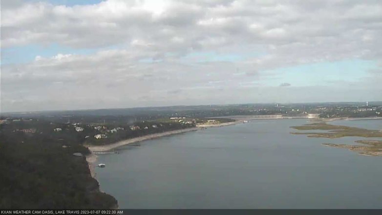 Lake Travis webcam, July 7, 2023 9:25 AM CT