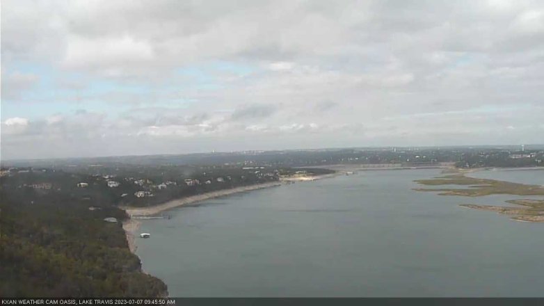 Lake Travis webcam, July 7, 2023 9:45 AM CT