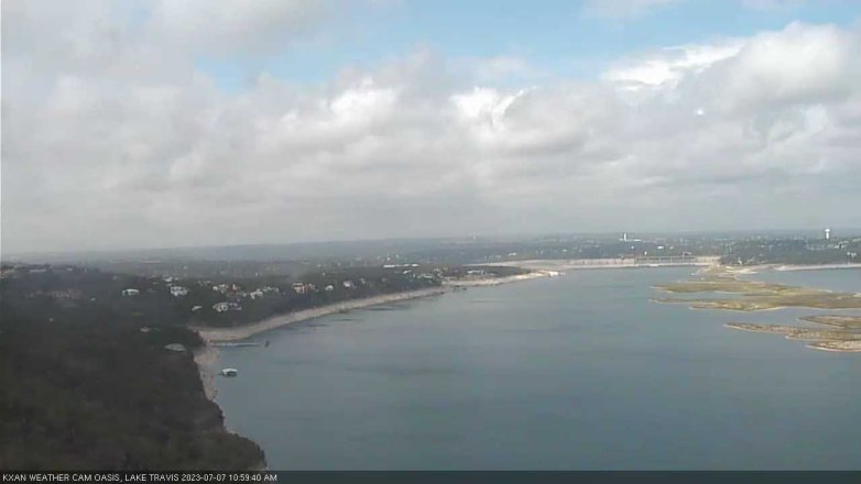 Lake Travis webcam, July 7, 2023 11:00 AM CT
