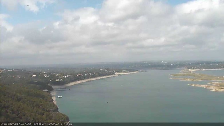 Lake Travis webcam, July 7, 2023 11:25 AM CT