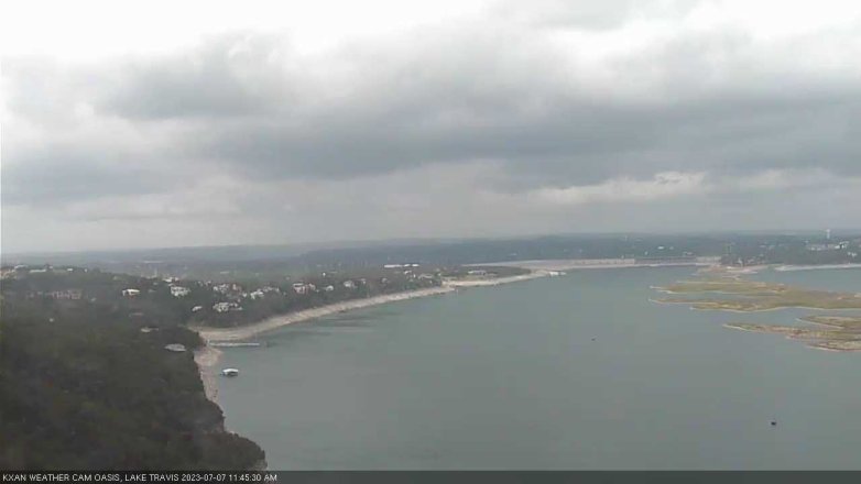 Lake Travis webcam, July 7, 2023 11:45 AM CT