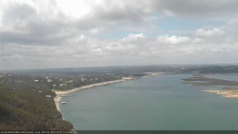 Lake Travis webcam, July 7, 2023 12:25 PM CT