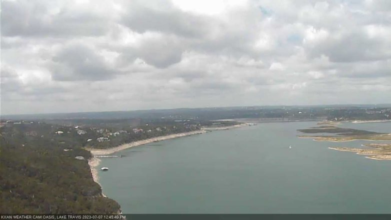 Lake Travis webcam, July 7, 2023 12:45 PM CT
