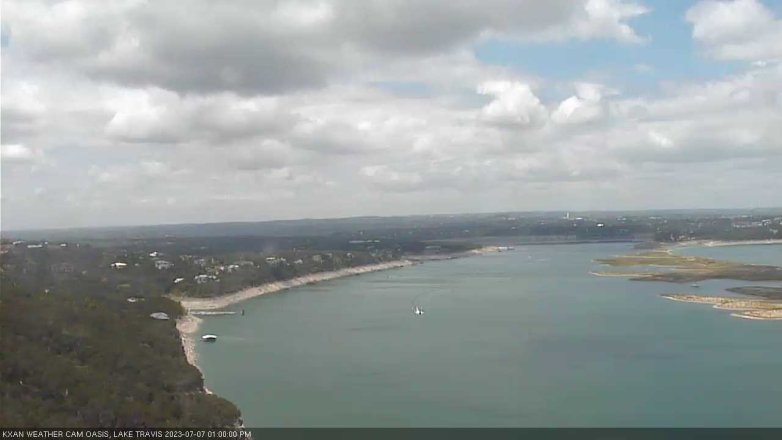 Lake Travis webcam, July 7, 2023 1:00 PM CT