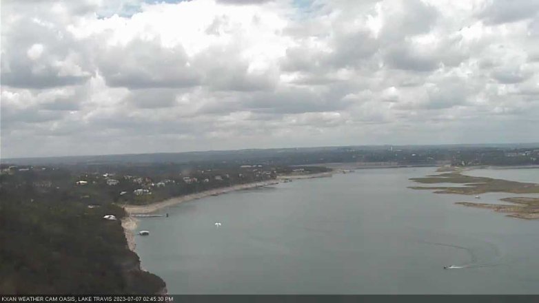 Lake Travis webcam, July 7, 2023 2:45 PM CT