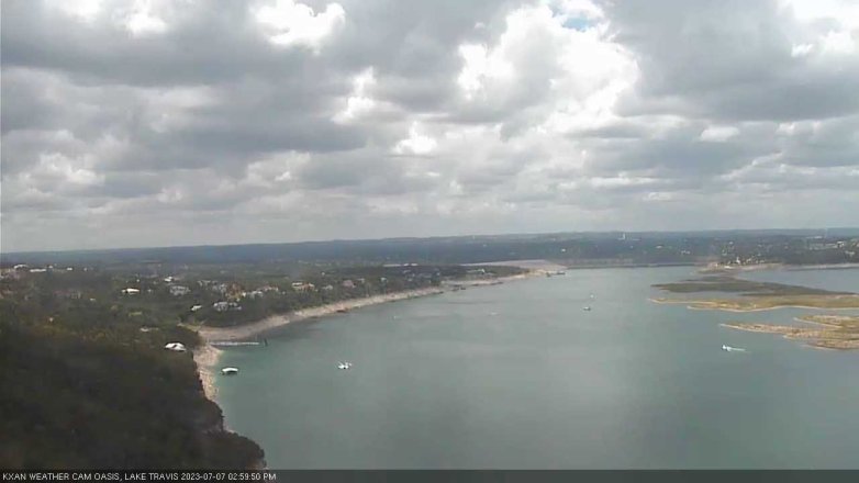 Lake Travis webcam, July 7, 2023 3:00 PM CT