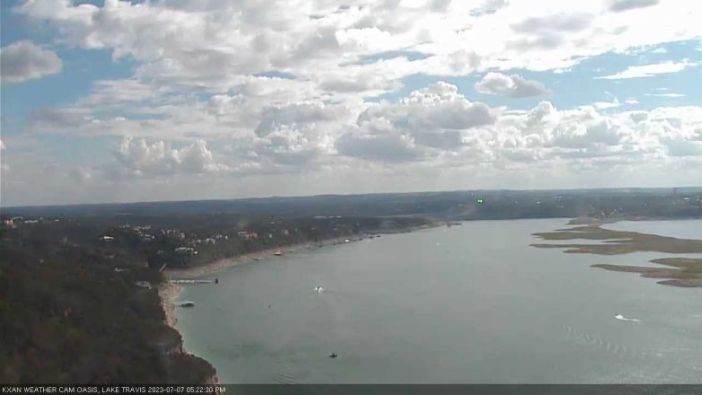 Lake Travis webcam, July 7, 2023 5:25 PM CT