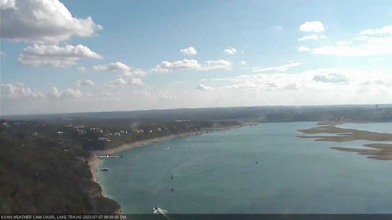 Lake Travis webcam, July 7, 2023 6:00 PM CT