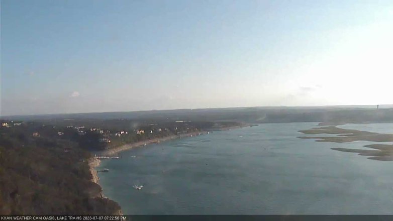 Lake Travis webcam, July 7, 2023 7:25 PM CT
