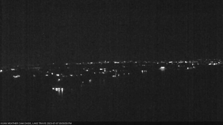 Lake Travis webcam, July 7, 2023 10:00 PM CT